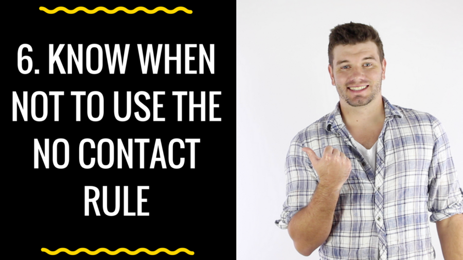 Does the no contact rule work on men