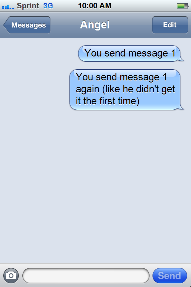 send message again