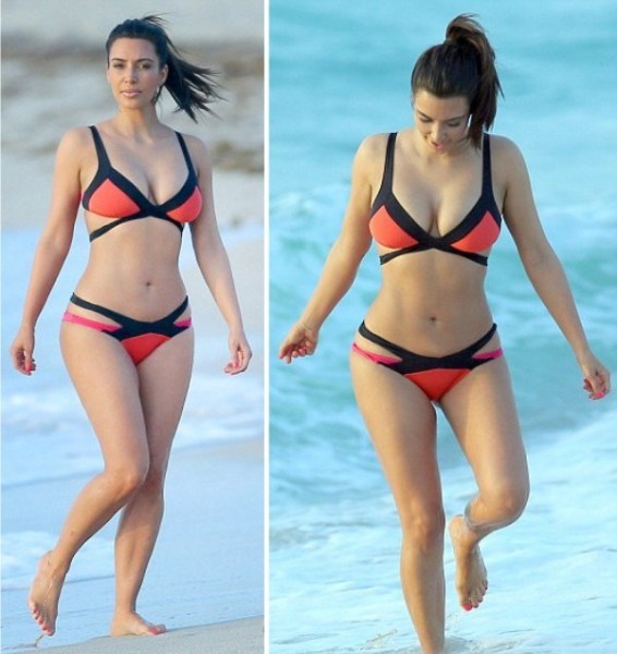 kim kardashian body