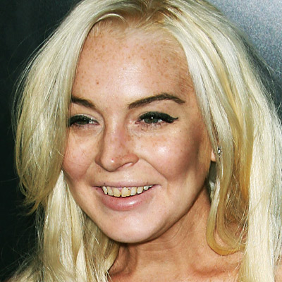 lindsey lohan skin and smile