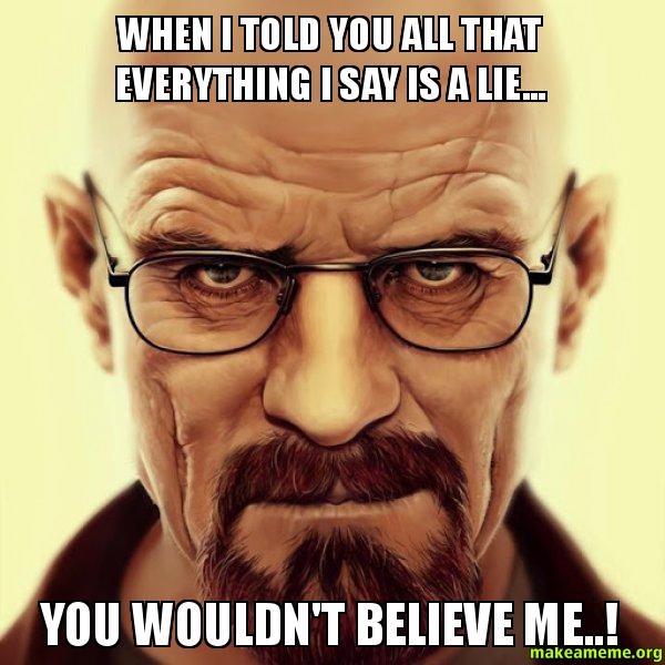 walter white lie