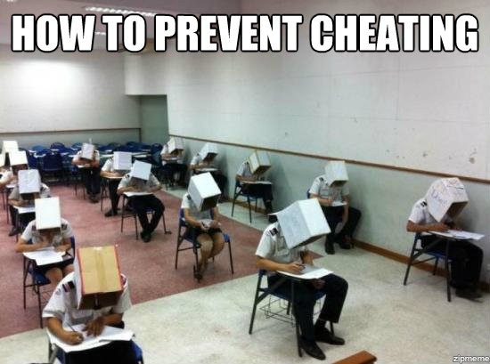 prevent cheating