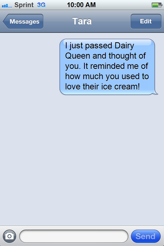 dairy queen text