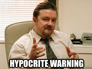 hypocrite warning