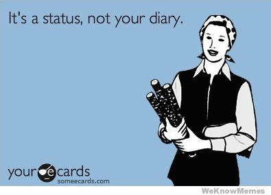 status not diary