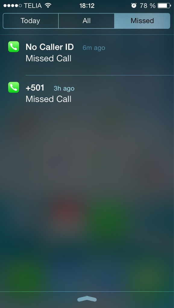 missed call