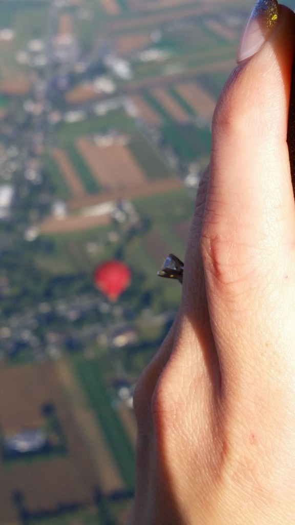 shot from the balloon